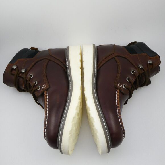 SUREWAY 6" Heavy Duty Soft Toe Full Grain Leather Work Boots Red Men US: 10.5 - Picture 4 of 6